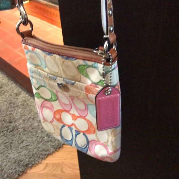 Coach Handbags - Coach Signature Scribble Crossbody